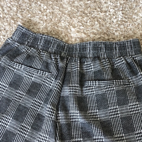 White Grey Checked High Waist Trousers Sz S - Picture 4 of 13